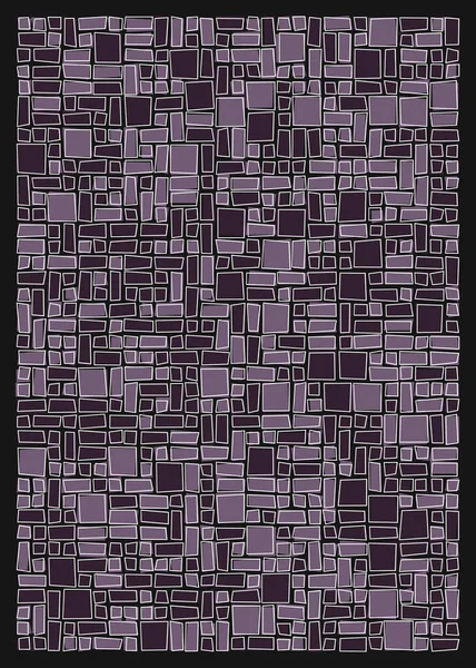 Abstracte Geometrische Vormen Generatieve Kunst Vectorillustratie — Stockvector