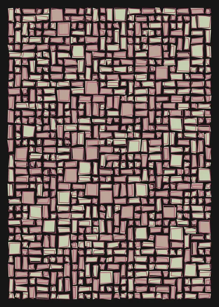 Formas Geométricas Abstractas Arte Generativo Ilustración Vectorial — Archivo Imágenes Vectoriales