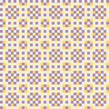 Soyut geometrik desen üretken hesaplama sanatı illüstrasyonu, fayans renk parçalarının taklidi