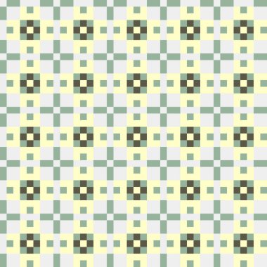 Soyut geometrik desen üretken hesaplama sanatı illüstrasyonu, fayans renk parçalarının taklidi