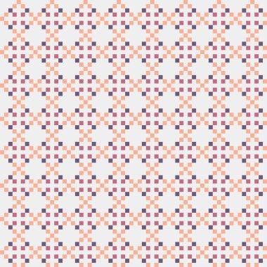 Soyut geometrik desen üretken hesaplama sanatı illüstrasyonu, fayans renk parçalarının taklidi