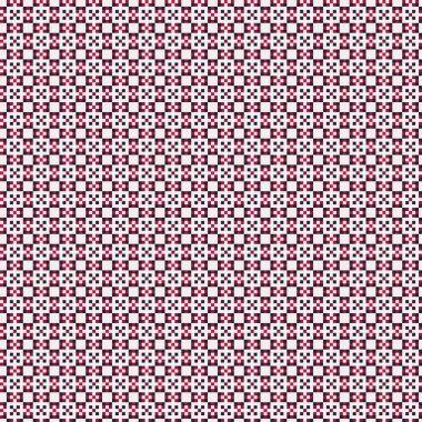 Soyut geometrik desen üretken hesaplama sanatı illüstrasyonu, fayans renk parçalarının taklidi