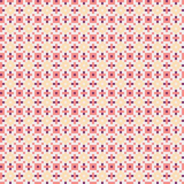 Soyut geometrik desen üretken hesaplama sanatı illüstrasyonu, fayans renk parçalarının taklidi