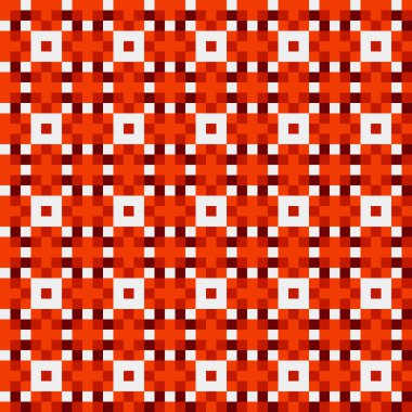 Soyut geometrik desen üretken hesaplama sanatı illüstrasyonu, fayans renk parçalarının taklidi