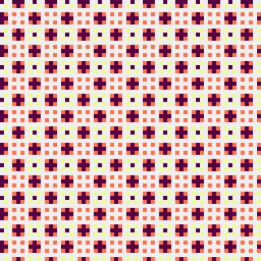 Soyut çapraz desenli üretken hesaplama sanatı çizimi