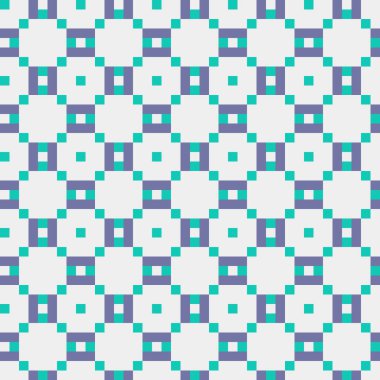 Soyut geometrik desen üretken hesaplama sanatı illüstrasyonu, fayans renk parçalarının taklidi