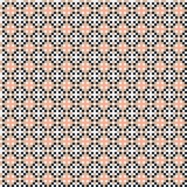 Soyut geometrik desen üretken hesaplama sanatı illüstrasyonu, fayans renk parçalarının taklidi