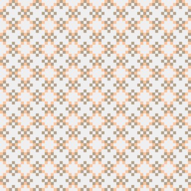 Soyut geometrik desen üretken hesaplama sanatı illüstrasyonu, fayans renk parçalarının taklidi