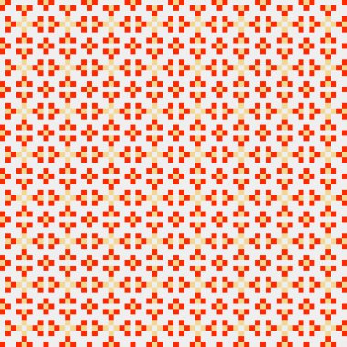 Soyut geometrik desen üretken hesaplama sanatı illüstrasyonu, fayans renk parçalarının taklidi