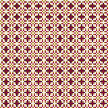 Soyut geometrik desen üretken hesaplama sanatı illüstrasyonu, fayans renk parçalarının taklidi