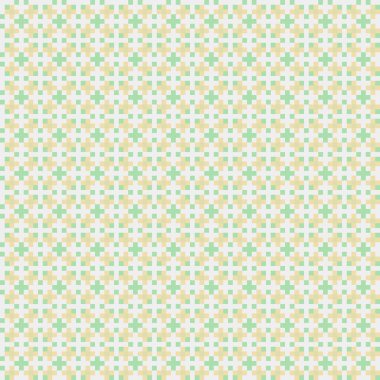 Soyut geometrik desen üretken hesaplama sanatı illüstrasyonu, fayans renk parçalarının taklidi