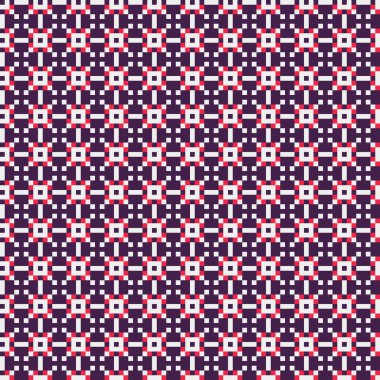 Soyut geometrik desen üretken hesaplama sanatı illüstrasyonu, fayans renk parçalarının taklidi