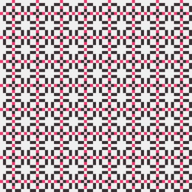 Soyut geometrik desen üretken hesaplama sanatı illüstrasyonu, fayans renk parçalarının taklidi