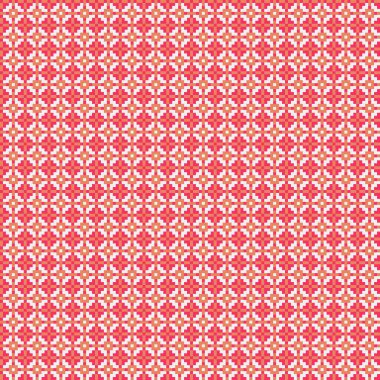 Soyut geometrik desen üretken hesaplama sanatı illüstrasyonu, fayans renk parçalarının taklidi