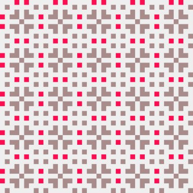 Soyut geometrik desen üretken hesaplama sanatı illüstrasyonu, fayans renk parçalarının taklidi