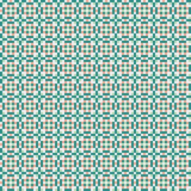 Soyut geometrik desen üretken hesaplama sanatı illüstrasyonu, fayans renk parçalarının taklidi