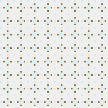 Soyut geometrik desen üretken hesaplama sanatı illüstrasyonu, fayans renk parçalarının taklidi