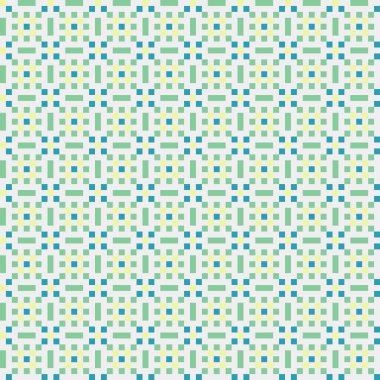 Soyut geometrik desen üretken hesaplama sanatı illüstrasyonu, fayans renk parçalarının taklidi