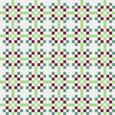 Soyut çapraz desenli üretken hesaplama sanatı çizimi