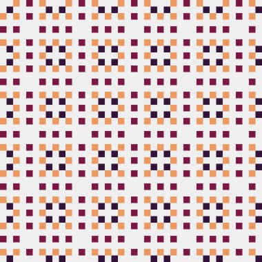 Soyut çapraz desenli üretken hesaplama sanatı çizimi