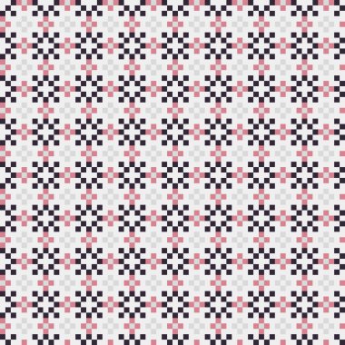 Soyut geometrik desen üretken hesaplama sanatı illüstrasyonu, fayans renk parçalarının taklidi