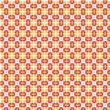 Soyut geometrik desen üretken hesaplama sanatı illüstrasyonu, fayans renk parçalarının taklidi