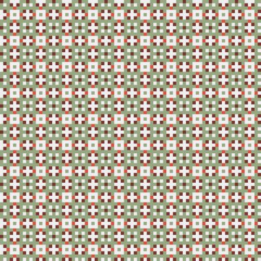 Soyut geometrik desen üretken hesaplama sanatı illüstrasyonu, fayans renk parçalarının taklidi