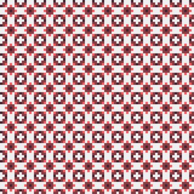 Soyut geometrik desen üretken hesaplama sanatı illüstrasyonu, fayans renk parçalarının taklidi