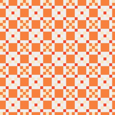 Soyut geometrik desen üretken hesaplama sanatı illüstrasyonu, fayans renk parçalarının taklidi