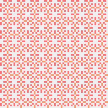 Soyut geometrik desen üretken hesaplama sanatı illüstrasyonu, fayans renk parçalarının taklidi