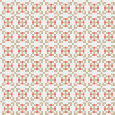 Soyut geometrik desen üretken hesaplama sanatı illüstrasyonu, fayans renk parçalarının taklidi