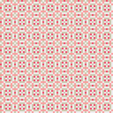 Soyut geometrik desen üretken hesaplama sanatı illüstrasyonu, fayans renk parçalarının taklidi