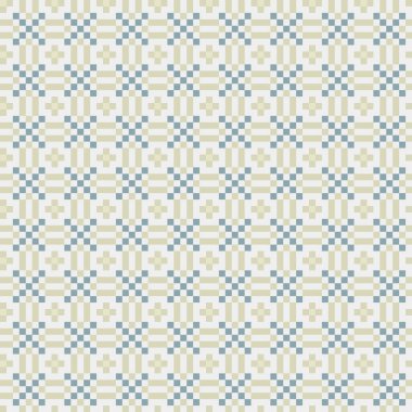 Soyut geometrik desen üretken hesaplama sanatı illüstrasyonu, fayans renk parçalarının taklidi