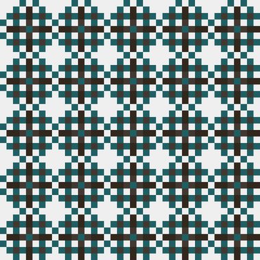 Soyut çapraz desenli üretken hesaplama sanatı çizimi