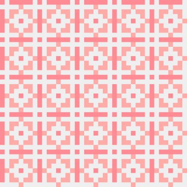 Soyut geometrik desen üretken hesaplama sanatı illüstrasyonu, fayans renk parçalarının taklidi