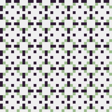 Soyut geometrik desen üretken hesaplama sanatı illüstrasyonu, fayans renk parçalarının taklidi