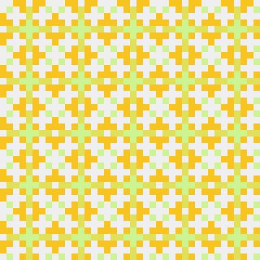 Soyut geometrik desen üretken hesaplama sanatı illüstrasyonu, fayans renk parçalarının taklidi