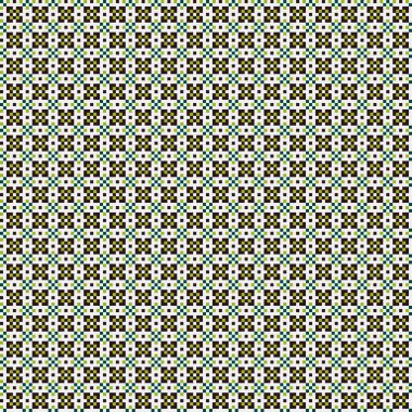 Soyut geometrik desen üretken hesaplama sanatı illüstrasyonu, fayans renk parçalarının taklidi