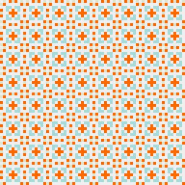 Soyut geometrik desen üretken hesaplama sanatı illüstrasyonu, fayans renk parçalarının taklidi