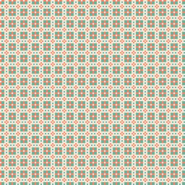 Soyut geometrik desen üretken hesaplama sanatı illüstrasyonu, fayans renk parçalarının taklidi