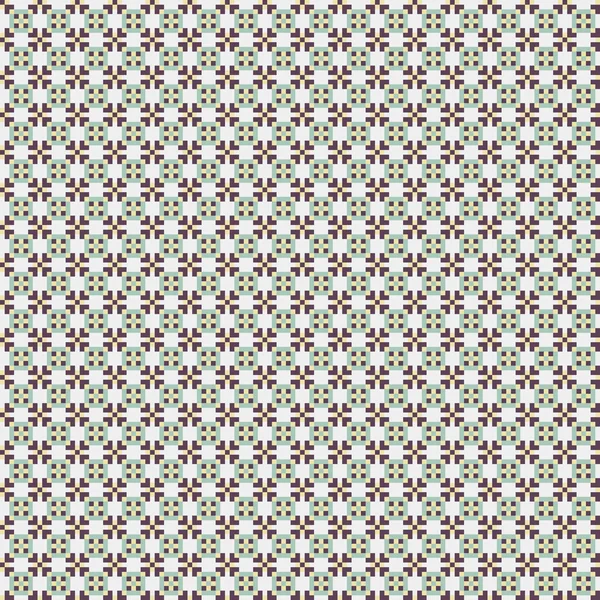 Soyut geometrik desen üretken hesaplama sanatı illüstrasyonu, fayans renk parçalarının taklidi