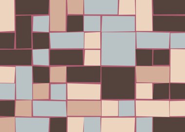 Dikdörtgenlerden oluşan vektör sanat arkaplanı 