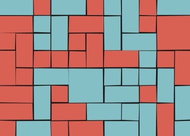 Dikdörtgenlerden oluşan vektör sanat arkaplanı 