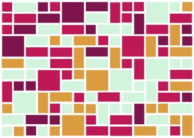 Dikdörtgenlerden oluşan vektör sanat arkaplanı 