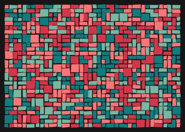 Dikdörtgenlerden oluşan vektör sanat arkaplanı 