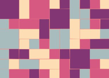 Dikdörtgenlerden oluşan vektör sanat arkaplanı 