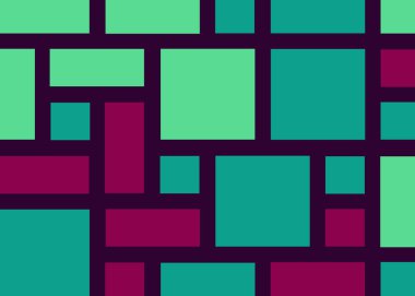 Dikdörtgenlerden oluşan vektör sanat arkaplanı 