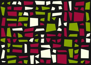 Dikdörtgenlerden oluşan soyut vektör sanat arkaplanı 