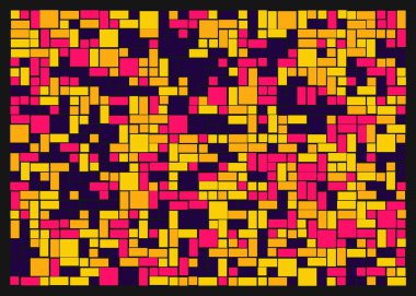 Dikdörtgenlerden oluşan soyut vektör sanat arkaplanı 
