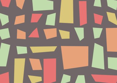 Dikdörtgenlerden oluşan soyut vektör sanat arkaplanı 